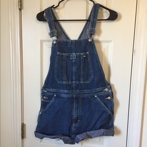 Tommy Hilfiger vintage overall shorts